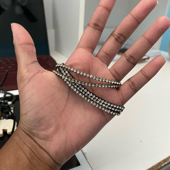 5 separated squared stone bracelet - Picture 5 of 7